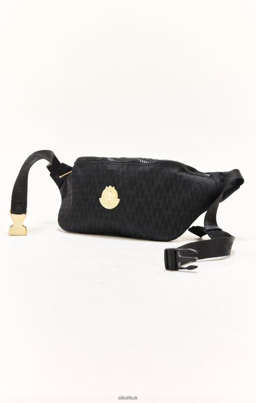 SikSilk x Bag 020XHH619 Messi Black Bumbag Unisex