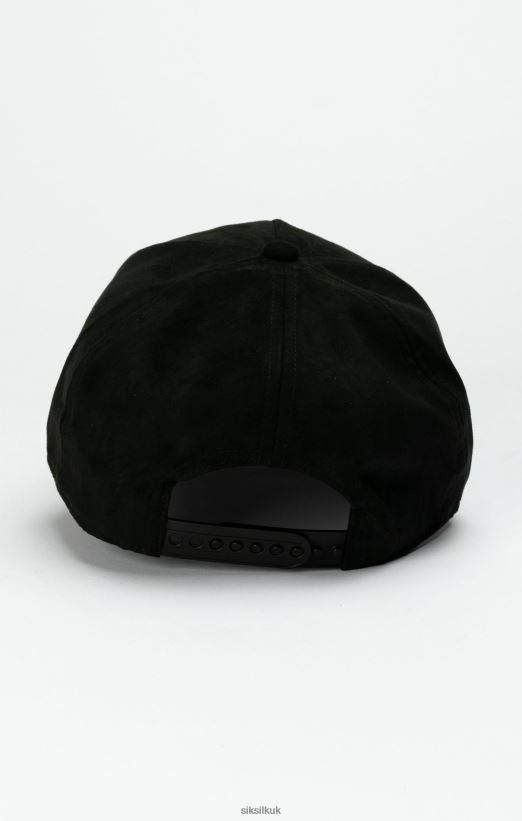 SikSilk Accessory 020XHH226 Black Crest Trucker Cap Unisex