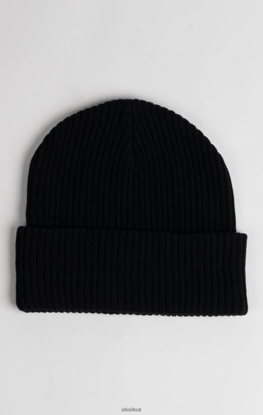 SikSilk Accessory 020XHH230 Black Crest Beanie Hat Unisex