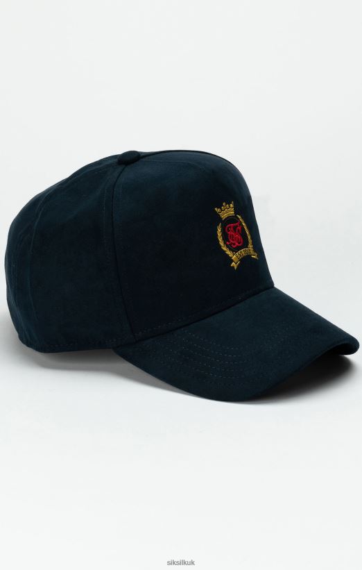 SikSilk Accessory 020XHH235 Navy Crest Trucker Cap Unisex