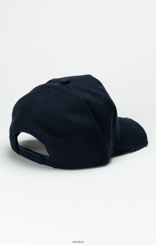 SikSilk Accessory 020XHH236 Navy Varsity Trucker Cap Unisex