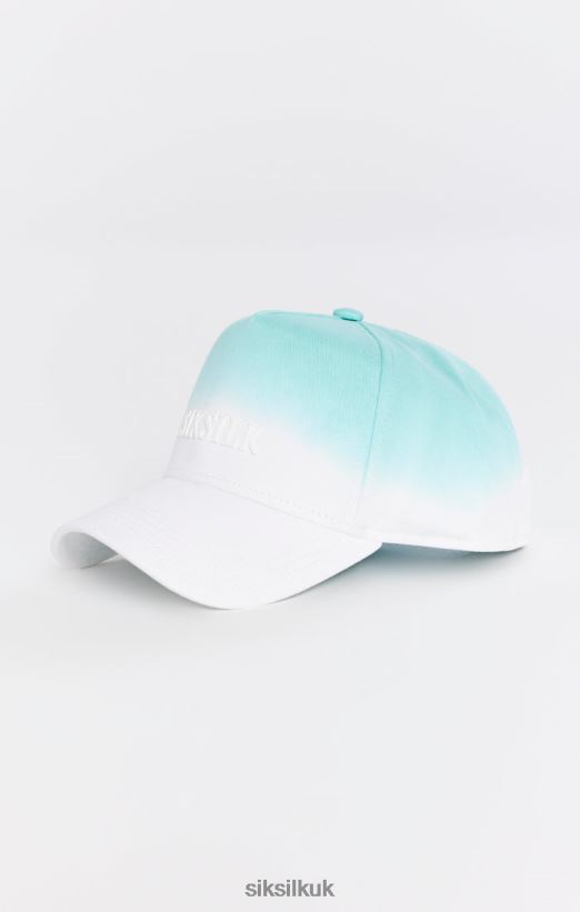 SikSilk Accessory 020XHH245 Teal Fade Cotton Trucker Cap Unisex
