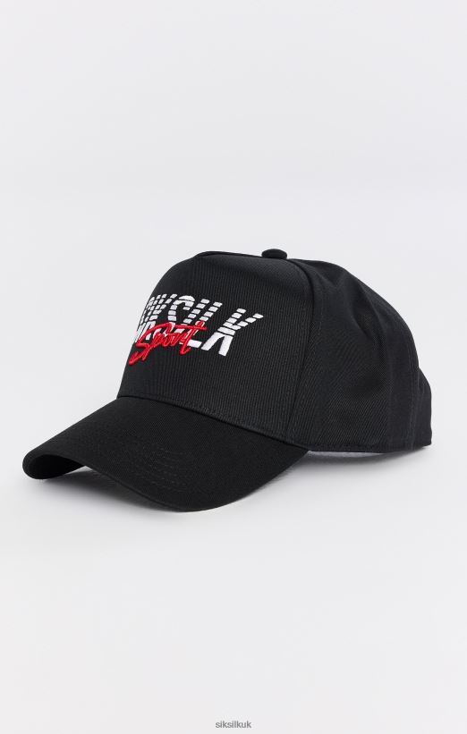 SikSilk Accessory 020XHH248 Black Sports Trucker Cap Unisex