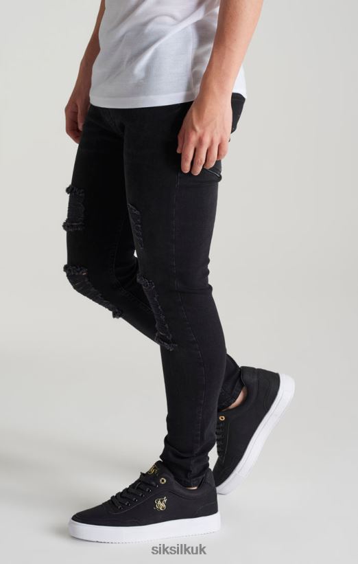 SikSilk Apparel 020XHH310 Distressed Skinny Denim Jean Boys