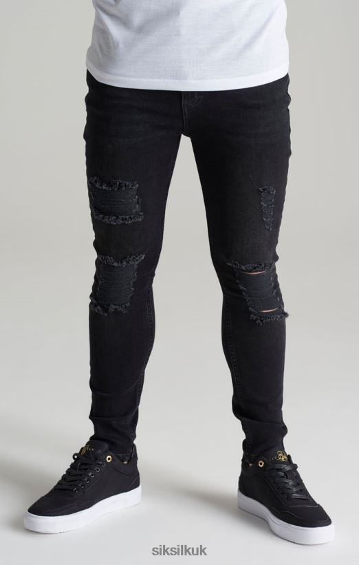 SikSilk Apparel 020XHH310 Distressed Skinny Denim Jean Boys