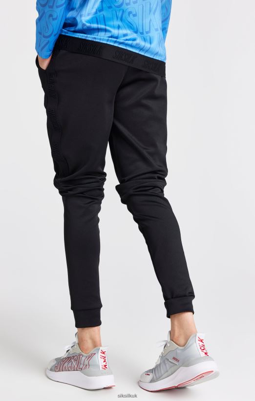 SikSilk Apparel 020XHH302 Black Skinny Fit Jogger Boys