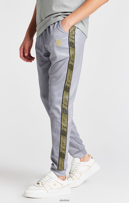 SikSilk Apparel 020XHH303 Grey Taped Jogger Boys