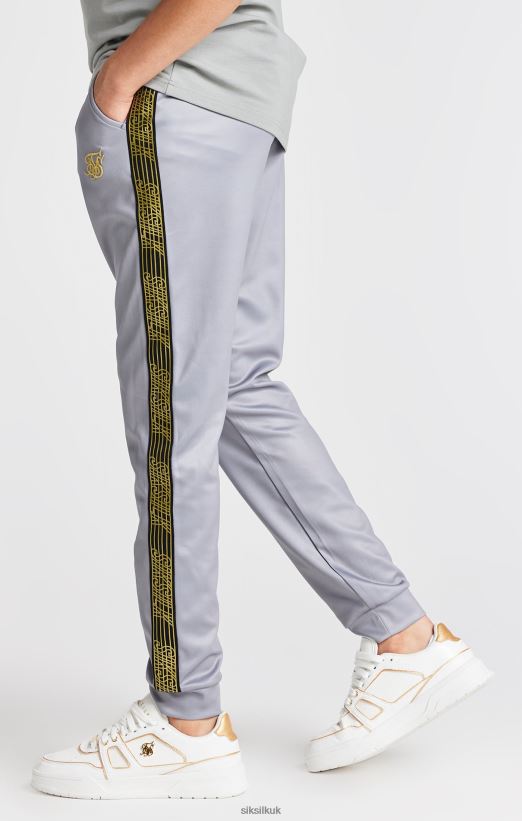 SikSilk Apparel 020XHH303 Grey Taped Jogger Boys
