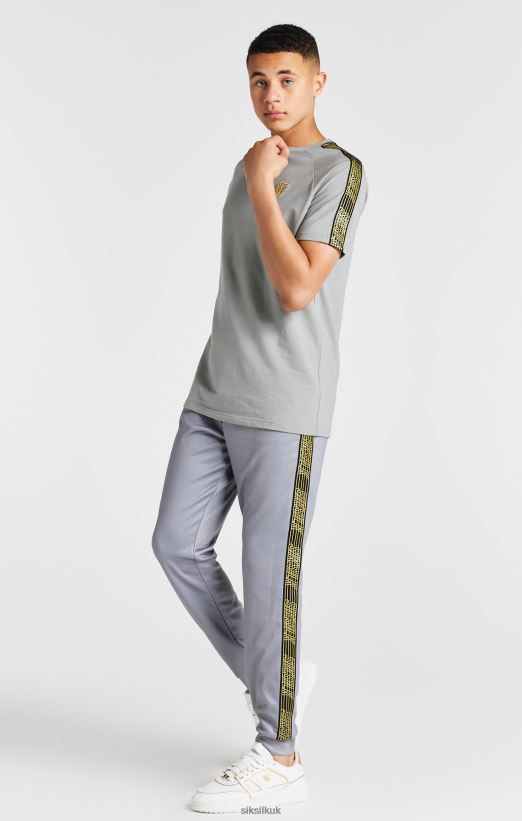 SikSilk Apparel 020XHH303 Grey Taped Jogger Boys