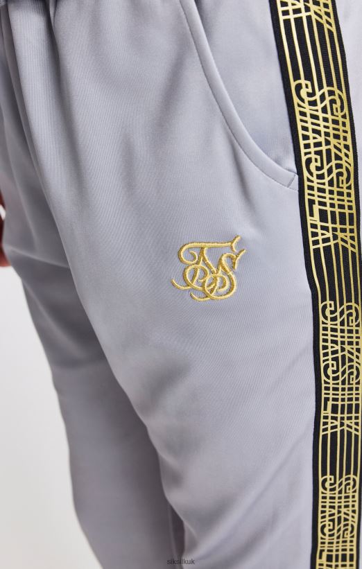SikSilk Apparel 020XHH303 Grey Taped Jogger Boys