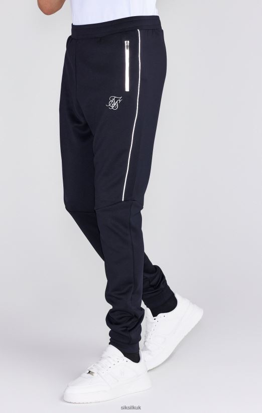 SikSilk Apparel 020XHH304 Black Poly Jogger Boys