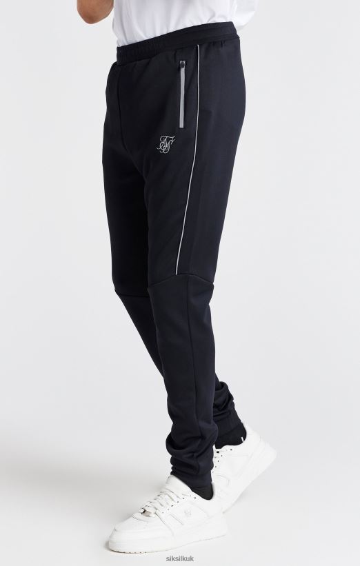 SikSilk Apparel 020XHH304 Black Poly Jogger Boys