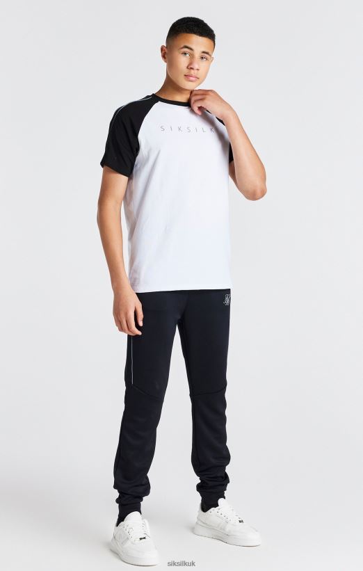 SikSilk Apparel 020XHH304 Black Poly Jogger Boys