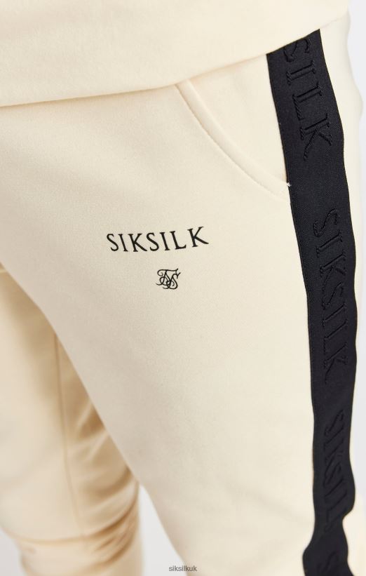 SikSilk Apparel 020XHH305 Beige Taped Jogger Boys