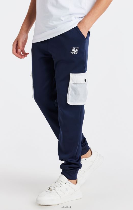 SikSilk Apparel 020XHH306 Navy Pocket Cargo Pant Boys
