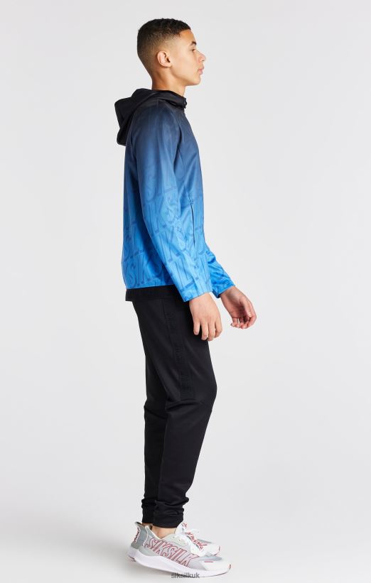 SikSilk Apparel 020XHH293 Blue Fade Zip Thru Hoodie Boys