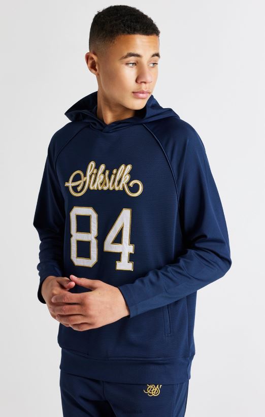 SikSilk Apparel 020XHH294 Navy Retro Hoodie Boys