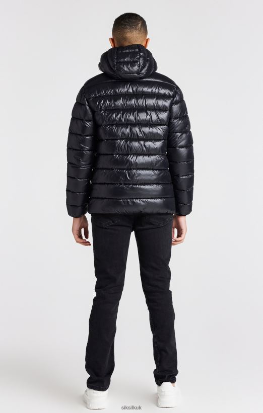 SikSilk Apparel 020XHH299 Black Lightweight Bubble Jacket Boys
