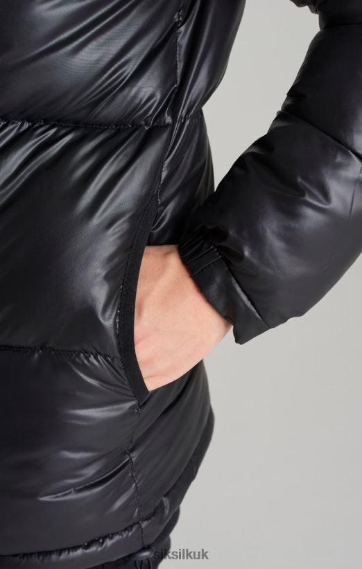 SikSilk Apparel 020XHH300 Black Bubble Jacket Boys