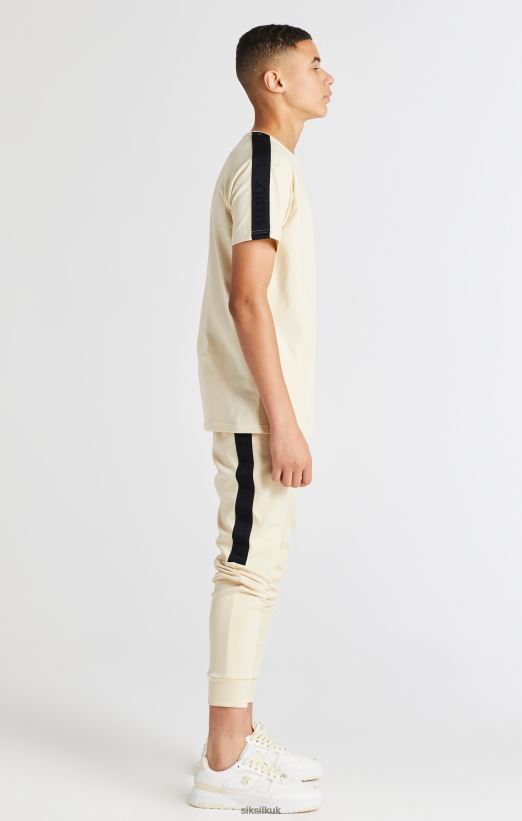 SikSilk Apparel 020XHH282 Beige Taped Raglan T-Shirt Boys