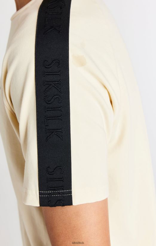 SikSilk Apparel 020XHH282 Beige Taped Raglan T-Shirt Boys