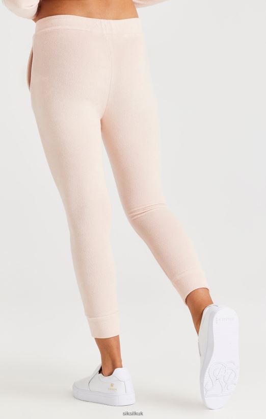 SikSilk Apparel 020XHH346 Towelling Joggers - Pink Girls
