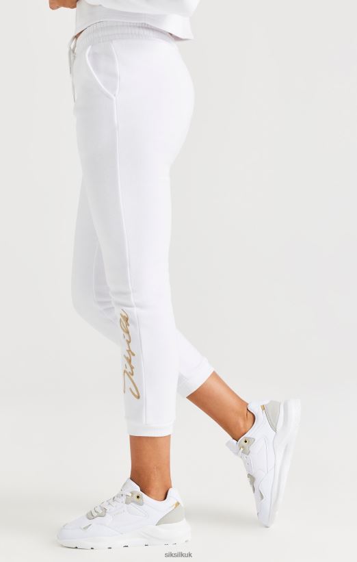 SikSilk Apparel 020XHH347 White Signature Jogger Girls