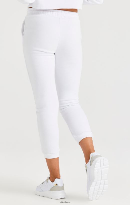 SikSilk Apparel 020XHH347 White Signature Jogger Girls