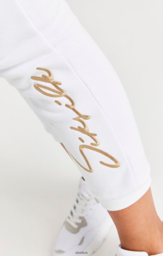 SikSilk Apparel 020XHH347 White Signature Jogger Girls