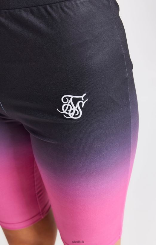 SikSilk Apparel 020XHH357 Pink Fade Cycle Short Girls