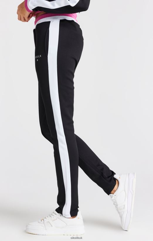 SikSilk Apparel 020XHH353 Black Retro Track Pant Girls