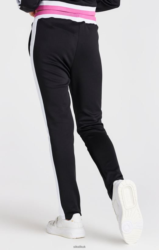 SikSilk Apparel 020XHH353 Black Retro Track Pant Girls