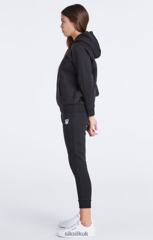 SikSilk Apparel 020XHH335 Black Essentials Overhead Hoodie Girls