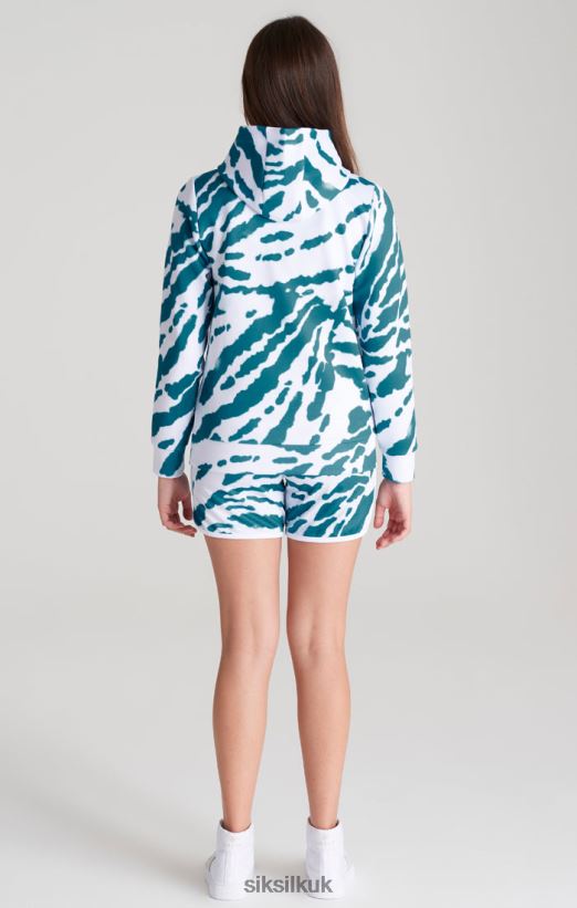 SikSilk Apparel 020XHH339 White Tie Dye Hoodie Girls