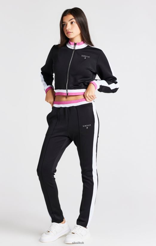 SikSilk Apparel 020XHH341 Black Retro Jacket Girls