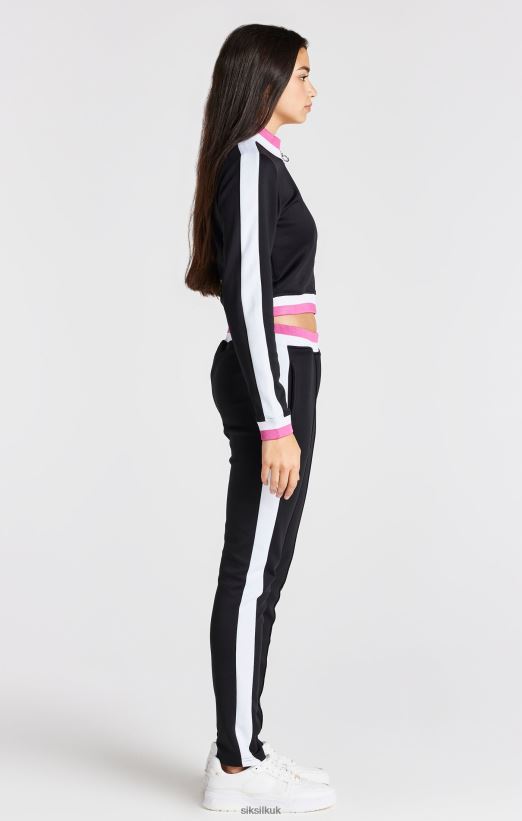 SikSilk Apparel 020XHH341 Black Retro Jacket Girls