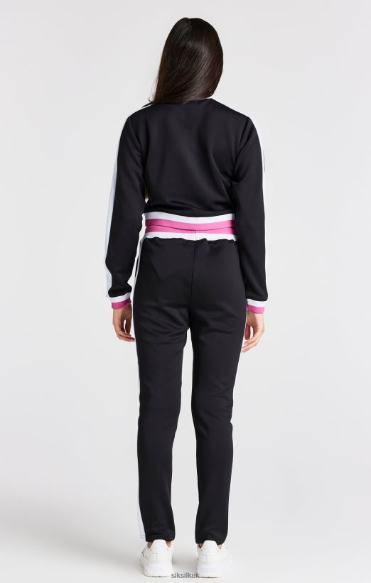 SikSilk Apparel 020XHH341 Black Retro Jacket Girls