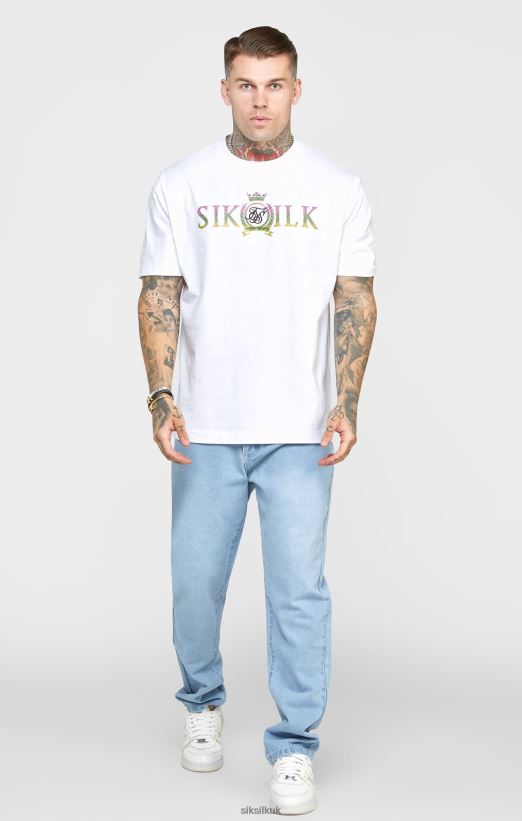 SikSilk Apparel 020XHH543 Blue Rose Straight Cut Denim Men