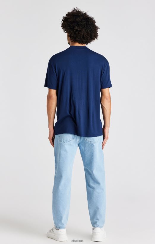 SikSilk Apparel 020XHH544 Light Blue Basic Carrot Jean Men
