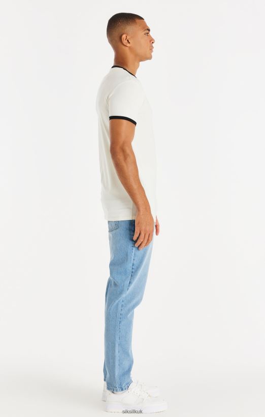 SikSilk Apparel 020XHH548 Blue Straight Cut Denim Men