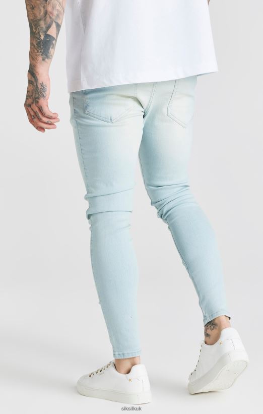 SikSilk Apparel 020XHH552 Light Blue Essential Skinny Jean Men