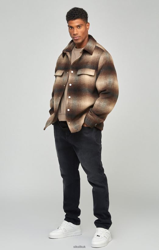 SikSilk Apparel 020XHH560 Black Straight Cut Denim Jeans Men