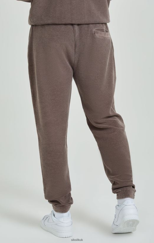 SikSilk Apparel 020XHH537 Brown Heavyweight Loopback Relaxed Joggers Men