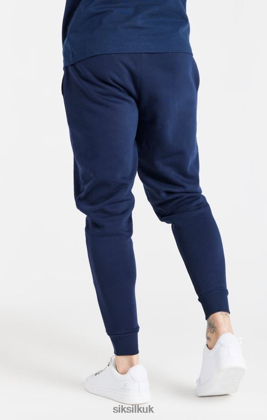 SikSilk Apparel 020XHH539 Navy Essential Fitted Jogger Men
