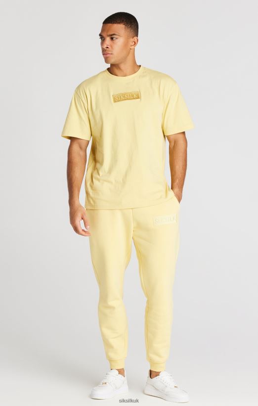 SikSilk Apparel 020XHH540 Yellow Relaxed Fit Cuffed Jogger Men