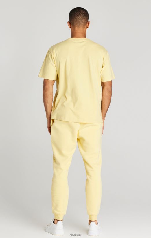 SikSilk Apparel 020XHH540 Yellow Relaxed Fit Cuffed Jogger Men
