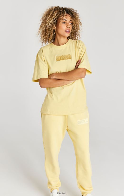 SikSilk Apparel 020XHH540 Yellow Relaxed Fit Cuffed Jogger Men