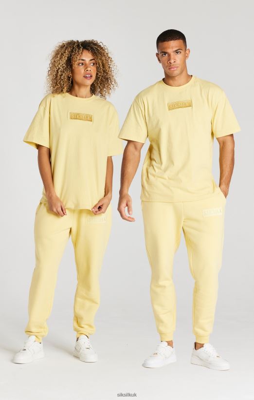 SikSilk Apparel 020XHH540 Yellow Relaxed Fit Cuffed Jogger Men