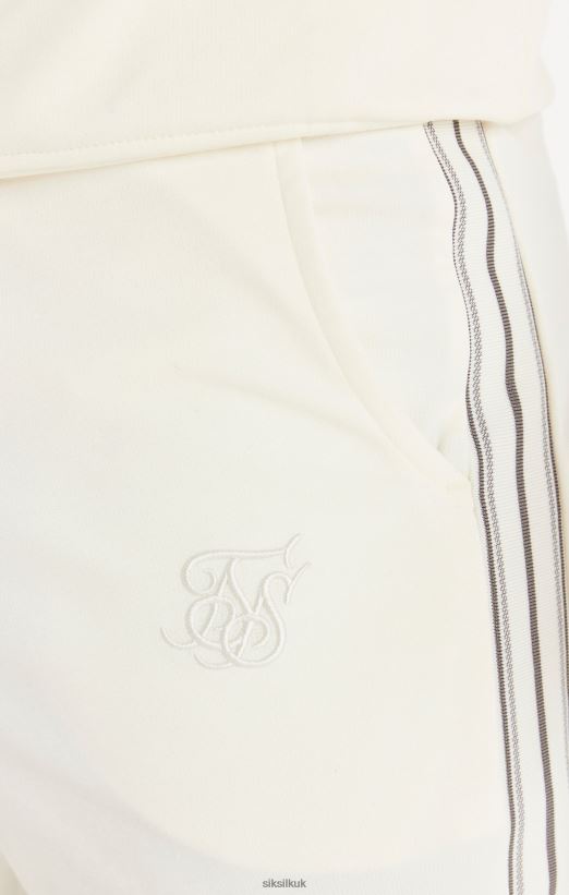 SikSilk Apparel 020XHH566 Ecru Tonal Taping Short Men