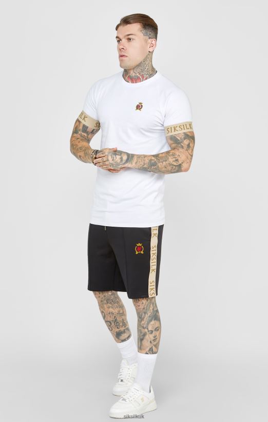SikSilk Apparel 020XHH577 Black Crest Short Men